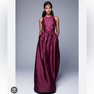 Adrianna Papell Beaded Mikado Ballgown - Size 2